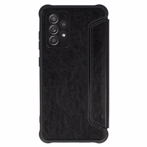 Razor ādas grāmatas tipa viedtālruņa apvalks Samsung Galaxy S23 FE melns