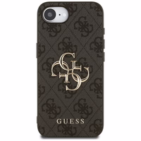 Guess 4G Big Logo apvalks iPhone 16e - Melns