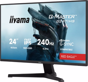 iiyama G-MASTER G2471HS-B1 datora monitors 60.5 cm (23.8") 1920 x 1080 pikseļi Full HD melns
