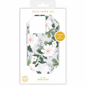 Rifle Paper Clear vāciņš ierīcei iPhone 14 Pro, ar “Willow” rakstu