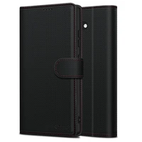 TECH-PROTECT WALLET RS IPHONE 16E MELNS/SARKANS Tech-Protect Wallet viedtālruņa apvalks iPhone 16e - melns