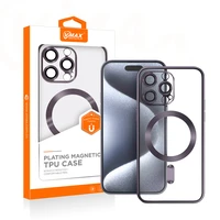 Vmax Elektroplētes Mag TPU apvalks iPhone 15 Plus 6,7" violets