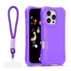 Safepop maciņš ar siksniņu priekš iPhone 16 Pro 6,3" violets