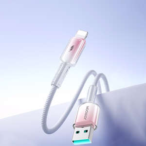 USB-A - Lightning kabelis Joyroom S-A42 3A 1.2m balts
