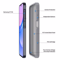 DUX DUCIS apvalks YIND, paredzēts SAMSUNG A17 5G, pelēks