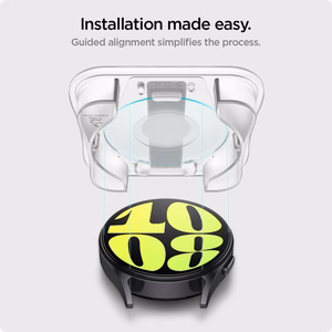 Spigen Glas.tR EZ Fit grūdināts stikls pulkstenim Samsung Galaxy Watch 7 (44 mm) - 2 gab.