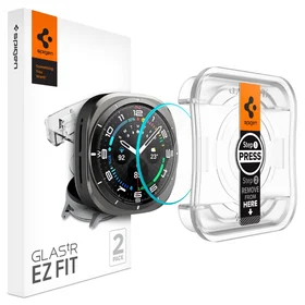 Spigen Glas.TR EZ Fit rūdīts aizsargstikls Samsung Galaxy Watch Ultra (47mm) - caurspīdīgs (2 gab. komplekts)