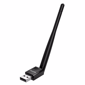 USB Wi-Fi adapteris Hoco HI37 Wi-Fi4 melns