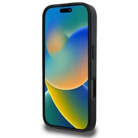 DKNY Vienkāršs sudraba logotips magnētiskais iPhone 16 Pro viedtālruņa apvalks - melns