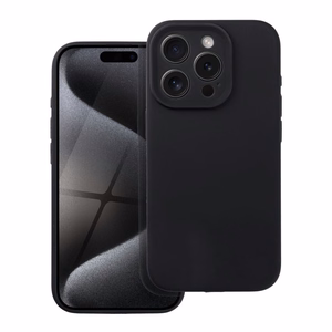 Viedtālruņa melnais silikona apvalks 2mm IPHONE 16e (SE 4 2025)
