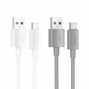 Cable USB A to USB C Hoco 3A 1 m X107 gray