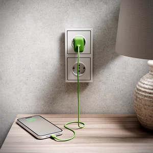 Puro ICON USB-C - USB-C kabelis 1.5m - zaļš