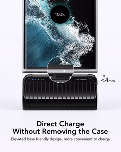 Внешний аккумулятор Veger PlugOn (W0558) PD QC3.0 3A 20W 5000 mAh со встроенным коннектором Type C чёрный