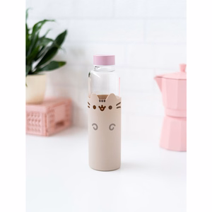 Pusheen stikla ūdens pudele, 500 ml