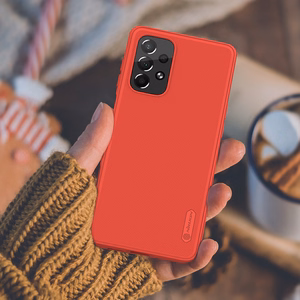 Nillkin Super Frosted Shield Pro izturīgs viedtālruņa apvalks Samsung Galaxy A73 zils