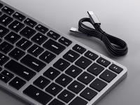 Bezvadu keyboard QWERTY Satechi Slim X2 ST-BTSX2M space pelēks