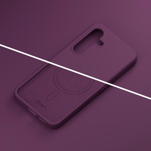 Etteri Silicone Mag maciņš Samsung Galaxy A57 5G, tumšā ķiršu krāsā