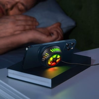 Acefast bezvadu indukcijas lādētājs ar dzesēšanas sistēmu tumši pelēks (E2)