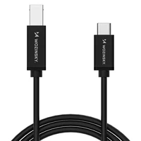 Wozinsky WKDDY1S USB-B - USB-C kabelis 1m - melns
