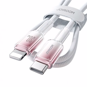 USB kabelis Joyroom S-A42 balts Type-C / Lightning 120cm (līdz 60W)