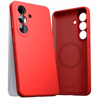 Maciņš Mercury Pure Magsafe silikona Samsung A576 A57 5G sarkans