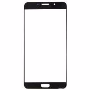 Outer Screen Glass Saderīgs ar Samsung A900 A9 Melns HQ