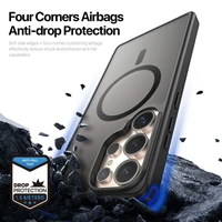 DUX DUCIS viedtālruņa apvalks YIND saderīgs ar MagSafe SAMSUNG S25 Ultra melns