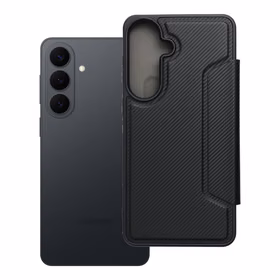 RAZOR grāmatas tipa viedtālruņa apvalks SAMSUNG S26 Edge, melns
