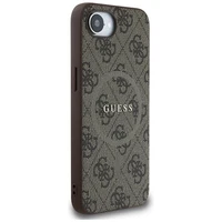 Guess 4G Ring Classic Logo Magnētiskais viedtālruņa apvalks iPhone 16e - brūns