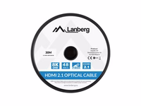 Lanberg HDMI kabelis M/M V2.1 30m 8K optiskais AOC