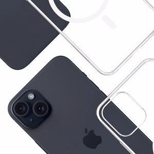 3mk Caurspīdīgs Magnētiskais apvalks Apple iPhone 15 - caurspīdīgs