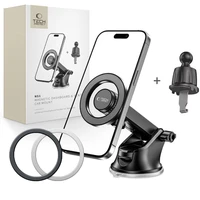 Tech-Protect N51 MagSafe automašīnas tālruņa turētājs paneļim / gaisa ventilācijai - melns