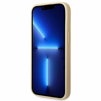 Guess GUHCP14SHGGSHD iPhone 14 6.1" zelta cietais viedtālruņa apvalks Glitter Script