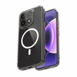 Crong Hybrid Clear Magnetic MagSafe vāciņš ierīcei Xiaomi 17, caurspīdīgs