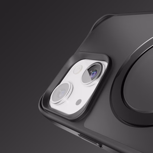 Etteri Matēts Magnētiskais gredzens viedtālruņa apvalks iPhone 13 6,1" melns