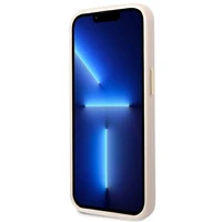 Guess 4G Vintage Gold Logo viedtālruņa apvalks iPhone 14 Pro Max - rozā