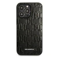 Karl Lagerfeld KLHCP13LMNMP1K iPhone 13 Pro / 13 6.1" viedtālruņa apvalks (m) melns / melns Monogrāmas plāksne