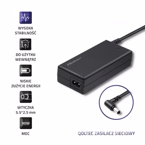 Qoltec 50099.90W strāvas adapteris iekštelpu melns