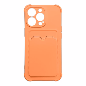 Card Armor Case чехол-кошелёк для iPhone 13 Pro силиконовый с воздушной подушкой оранжевый
