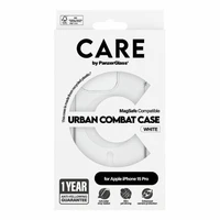 CARE by PanzerGlass Urban Combat apvalks MagSafe iPhone 15 Pro - balts