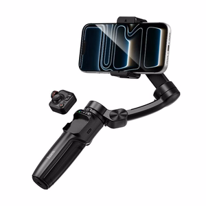 Gimbal ar 3 asu stabilizāciju un tālvadības pulti Hoco K91 melns