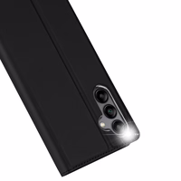 Dux Ducis Skin Pro apvalks Samsung Galaxy A34 5G pārklājums ar atveramu maku karti statīvu melns