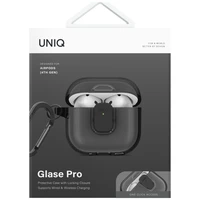Uniq Glase Pro apvalks AirPods 4 - melns