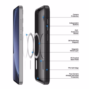 DUX DUCIS case YIND compatible with MagSafe for SAMSUNG S25 black