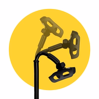 Wozinsky planšetdatora un tālruņa galda statīvs melns (WTHBK4)