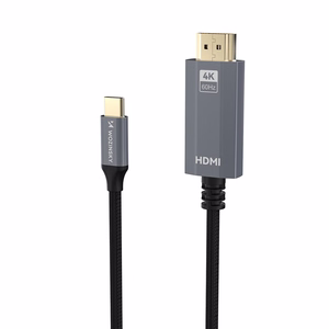 Wozinsky WCCH-01 USB-C - HDMI 4K 60Hz kabelis 1.8 m - melns