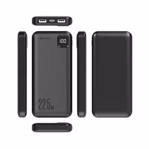 Forever portatīvais lādētājs TB-300M PD QC 22,5W 10000 mAh melna