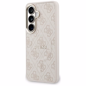 Guess maciņš 4G Embossed Ring MagSafe priekš Samsung Galaxy S26 rozā