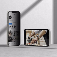 Ringke Easy Slide Privātuma aizsargstikls 2 komplekts iPhone 13 / 13 Pro / 14 / 16e