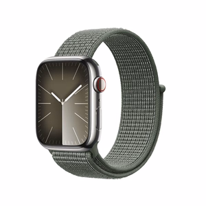 Crong Nylon sporta siksniņa Apple Watch 44 / 45 / 46 / 49 mm, militāri zaļa